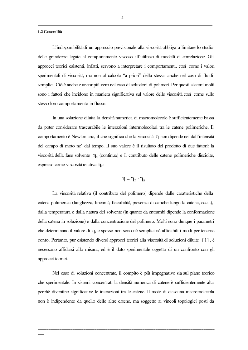 Anteprima della tesi: Viscosità di soluzioni acquose di polimeri: studio sperimentale di sistemi contenenti polietilenglicoli e/o destrani, Pagina 2