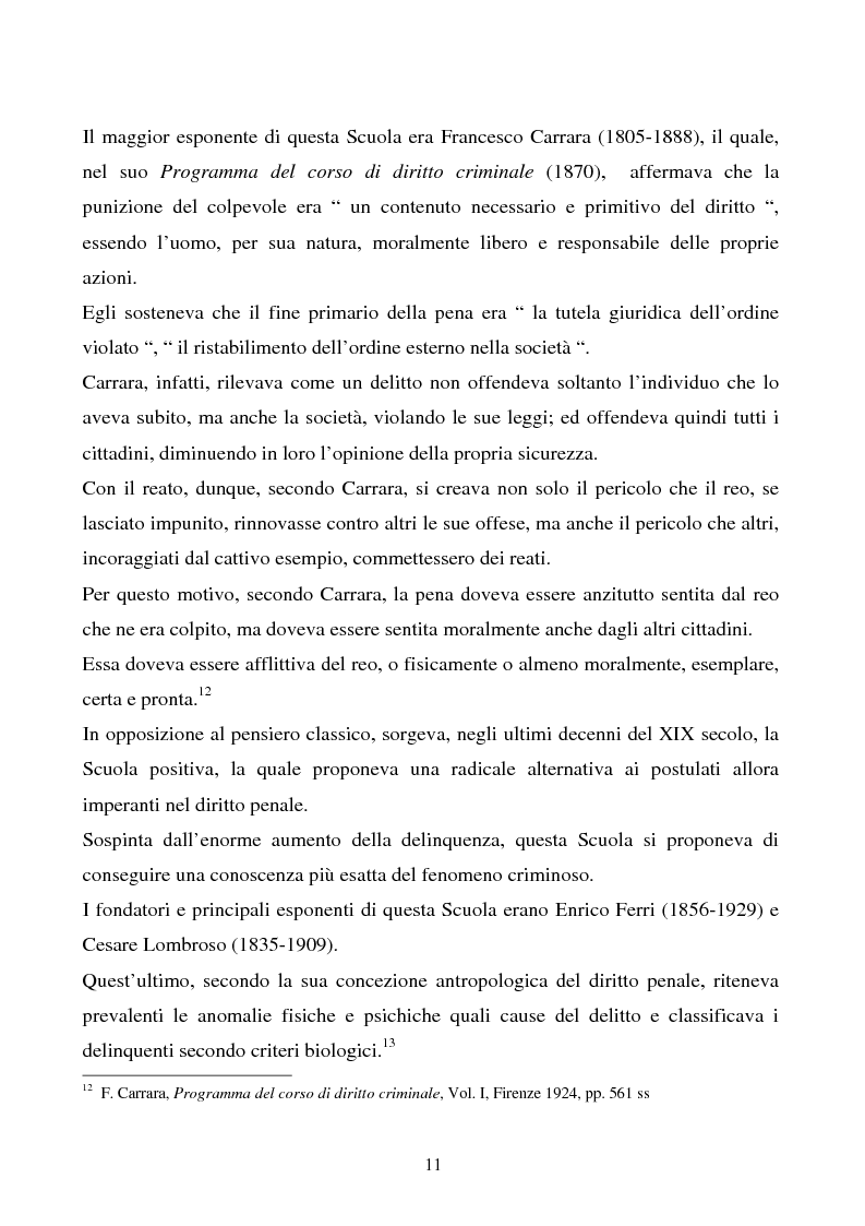 Anteprima della tesi: Misure di sicurezza e doppio binario: dall'equivoco storico del codice liberale al sistema del codice Rocco. Il paradigma dei manicomi ''criminali''., Pagina 6
