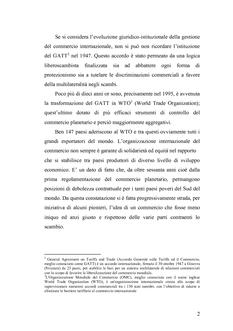 Anteprima della tesi: Geografia dei rapporti Nord-Sud. Il commercio equo-solidale per la difesa dei diritti d'infanzia., Pagina 2