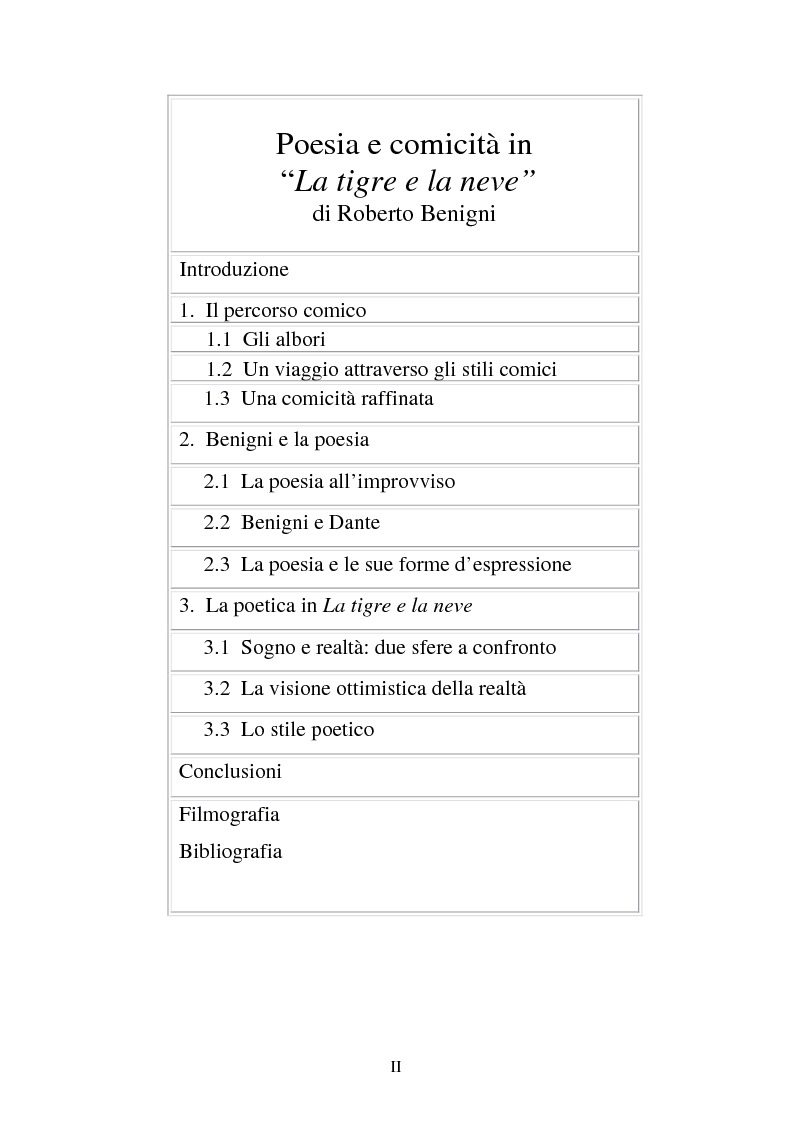Benigni Poesia La Tigre E La Neve