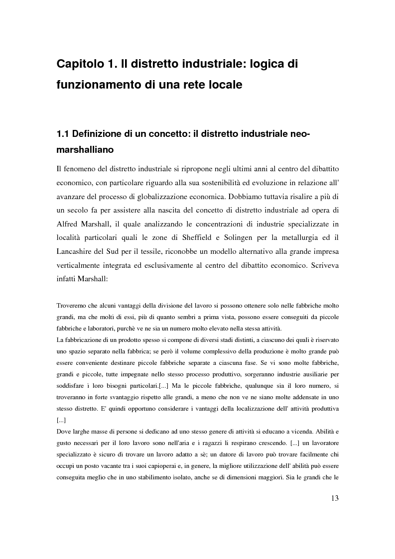 Anteprima della tesi: Strategie di internazionalizzazione di un'impresa leader distrettuale: verso la rete transnazionale. Il caso Lotto Sport Italia S.p.a., Pagina 10