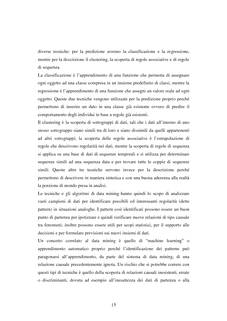 Anteprima della tesi: Protezione della privacy e prevenzione della discriminazione nel data mining, Pagina 13