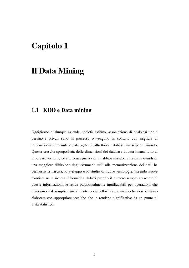 Anteprima della tesi: Protezione della privacy e prevenzione della discriminazione nel data mining, Pagina 7