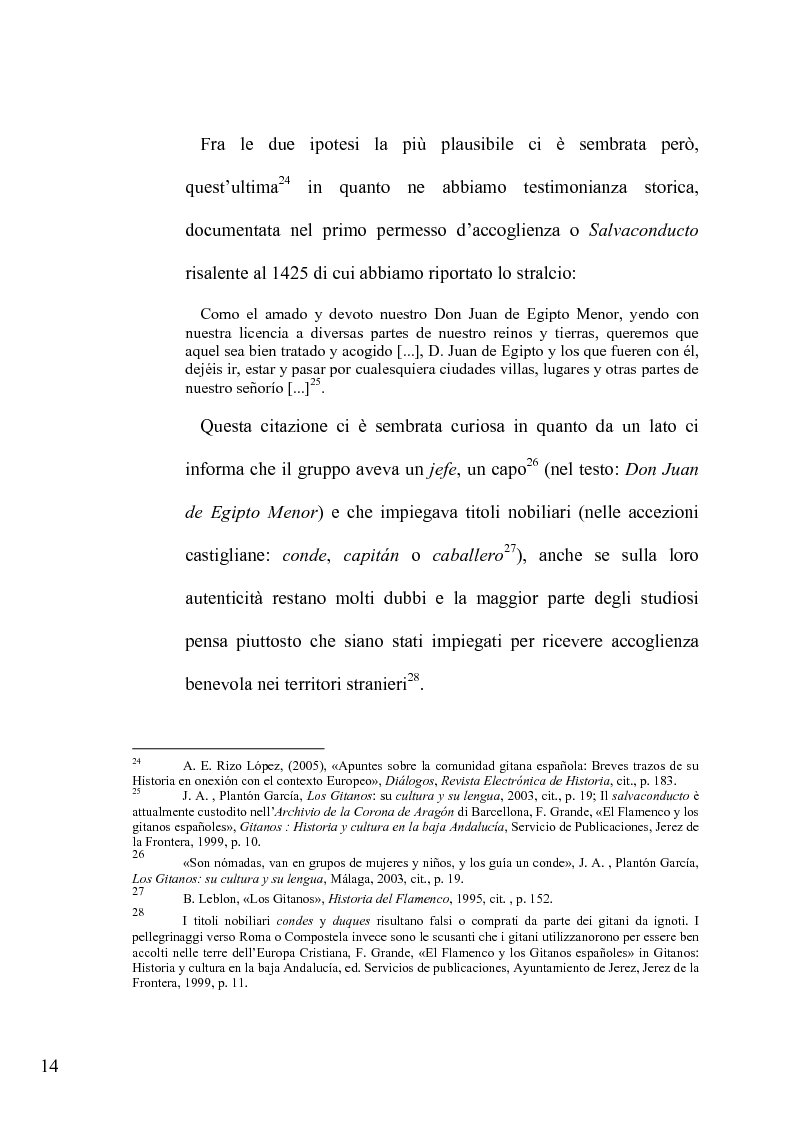 Estratto dalla tesi: Il lessico caló dei gitani e i testi di Camarón de la Isla