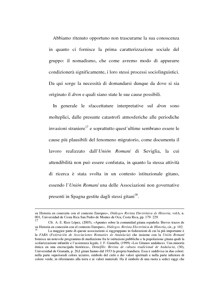 Anteprima della tesi: Il lessico caló dei gitani e i testi di Camarón de la Isla, Pagina 9