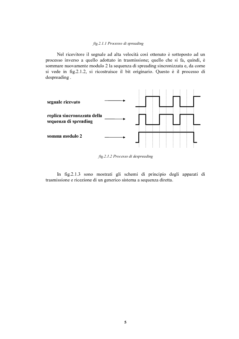 Anteprima della tesi: Nuove sequenze di cifratura per sistemi ad accesso multiplo a divisione di codice dedicati alle comunicazioni radiomobili, Pagina 5
