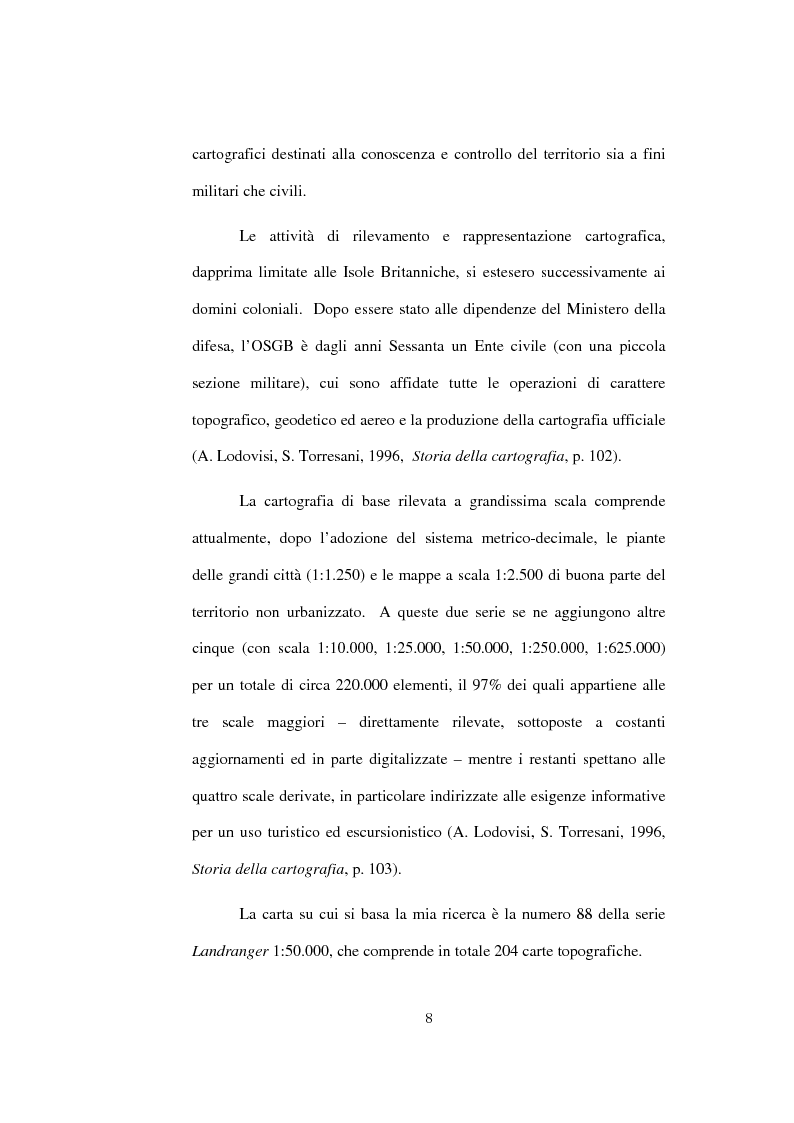 Anteprima della tesi: Le parole del territorio - Analisi toponomastica di un'area rurale tra Northumberland e Durham, Pagina 5