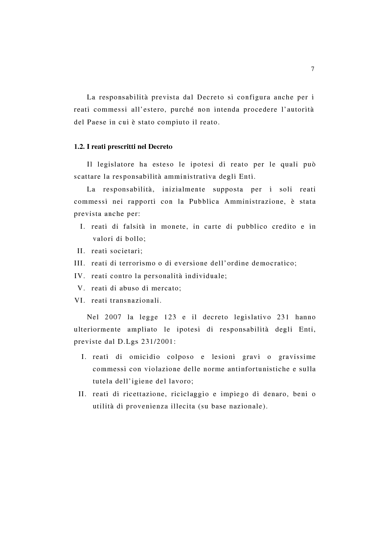 Anteprima della tesi: L'attività di audit a supporto dell'organismo di vigilanza - Il caso Terna S.p.A., Pagina 2