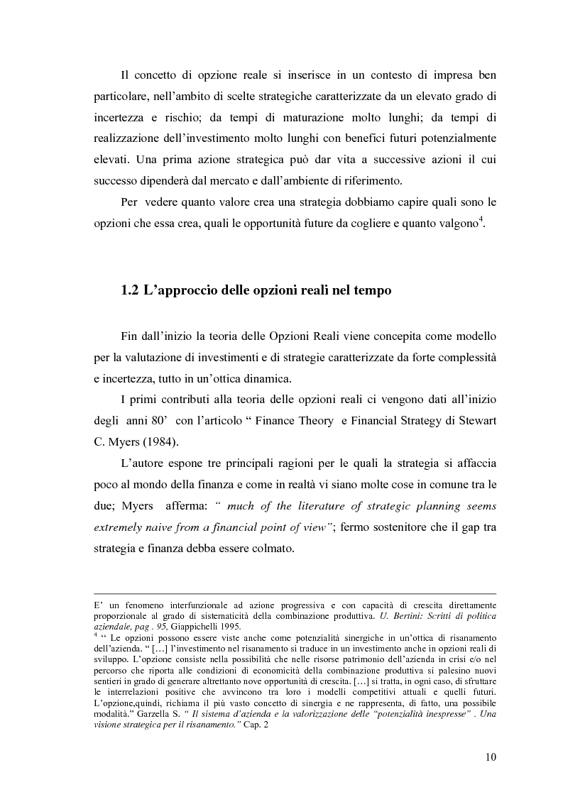 Anteprima della tesi: La valutazione delle Opzioni Reali. Applicazione al caso “Dronox”, Pagina 5