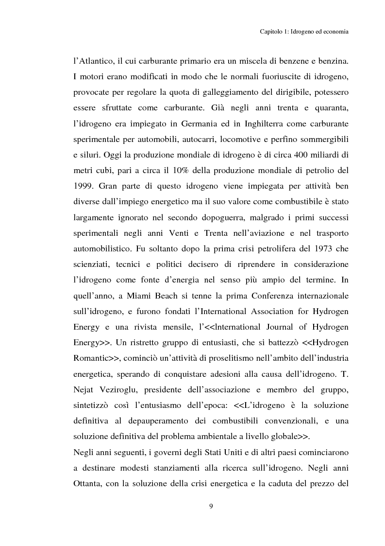 Anteprima della tesi: Idrogeno, effetti di politica economica, Pagina 7
