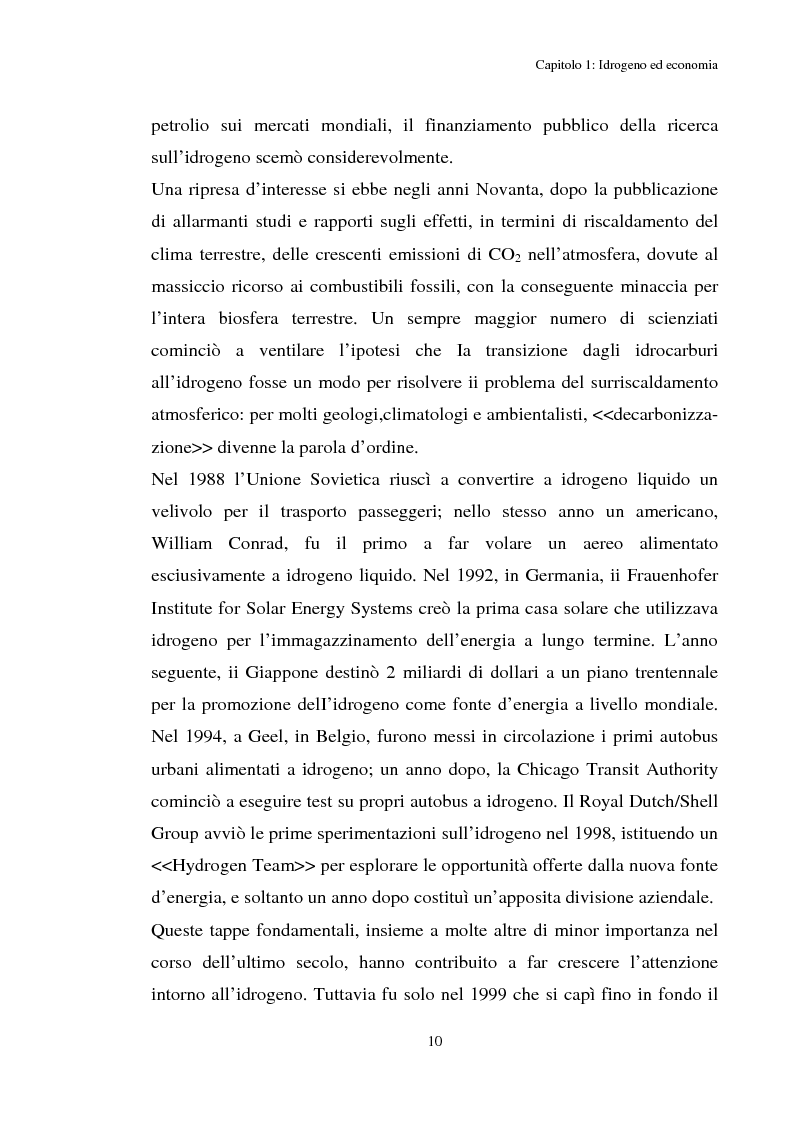 Anteprima della tesi: Idrogeno, effetti di politica economica, Pagina 8