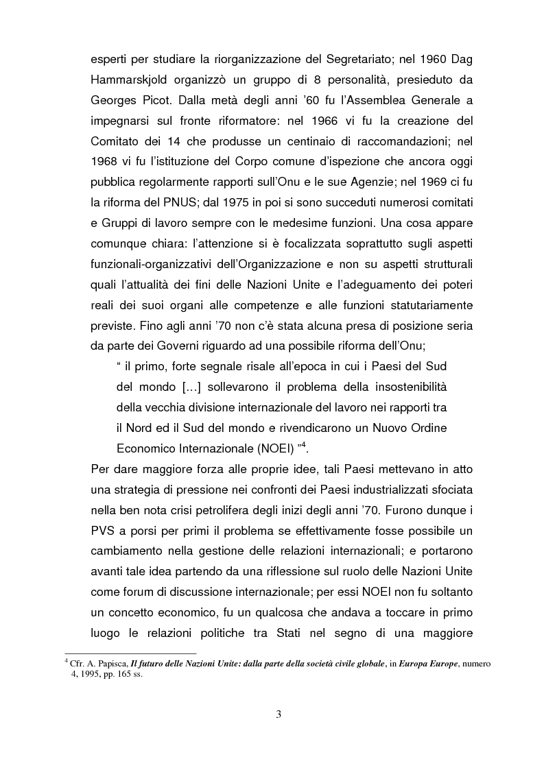 Anteprima della tesi: La riforma del Consiglio di Sicurezza delle Nazioni Unite, Pagina 2