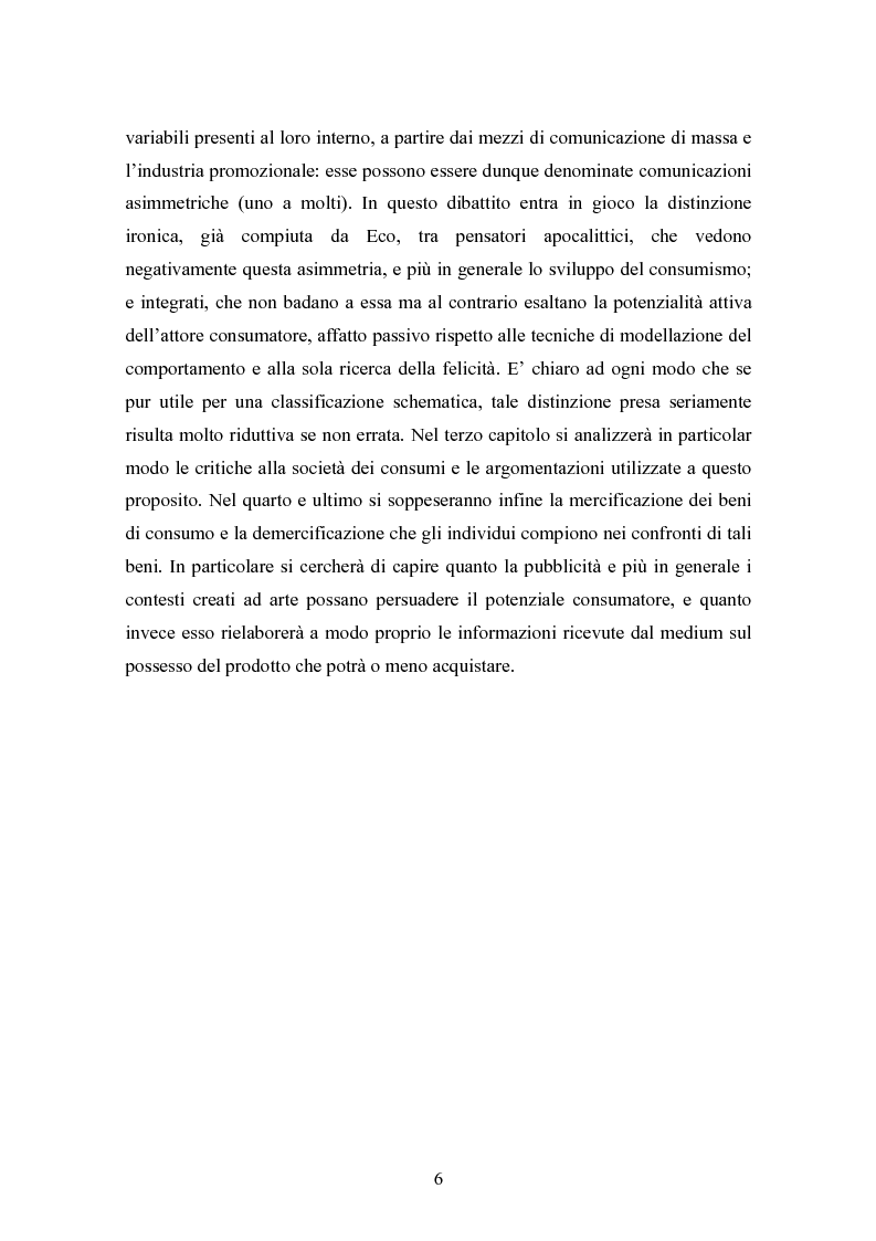 Anteprima della tesi: Comunicazioni simmetriche e asimmetriche nella società dei consumi, Pagina 4