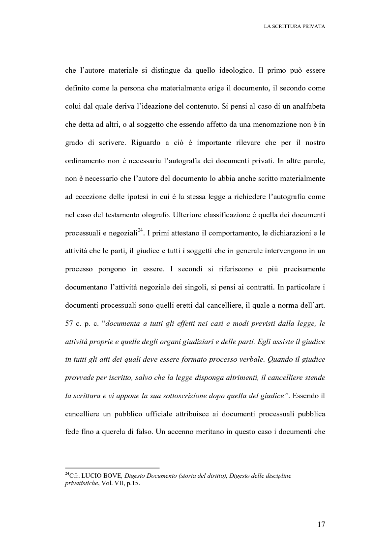 Anteprima della tesi: La scrittura privata, Pagina 15