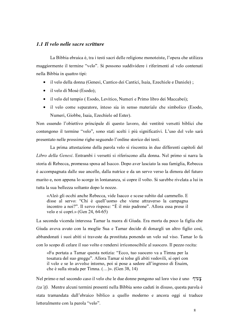 Anteprima della tesi: La comunanza del velo nella tradizione ebraica, cristiana, islamica., Pagina 4