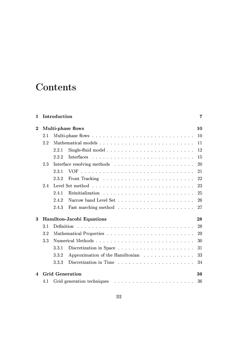 Indice della tesi: Adaptive Mesh Refinement for Multiphase Flow CFD, Pagina 1