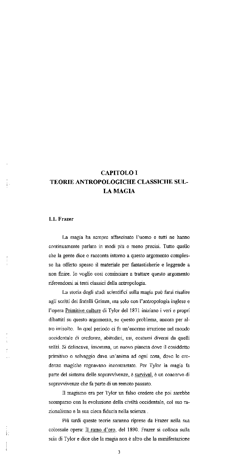 Anteprima della tesi: Le tentazioni magiche. Una ricerca sulla figura del mago nella società senese contemporanea., Pagina 1