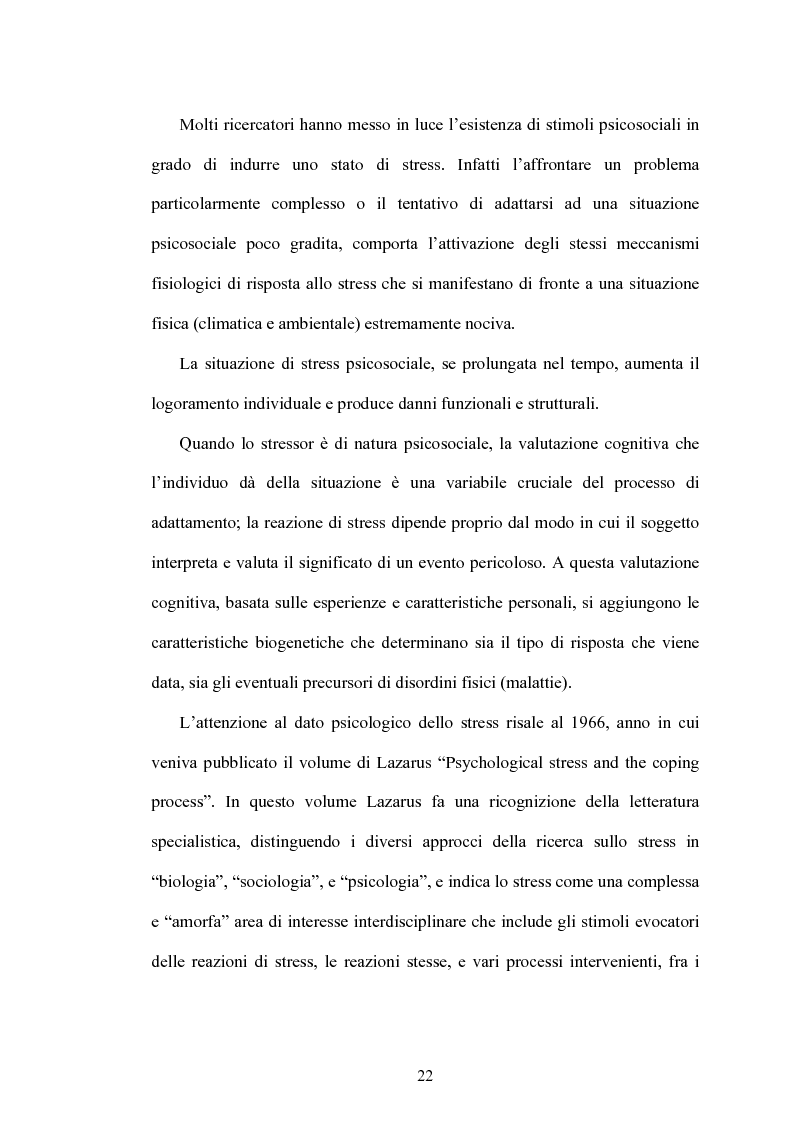 Estratto dalla tesi: Stress e lavoro. Il fenomeno del mobbing