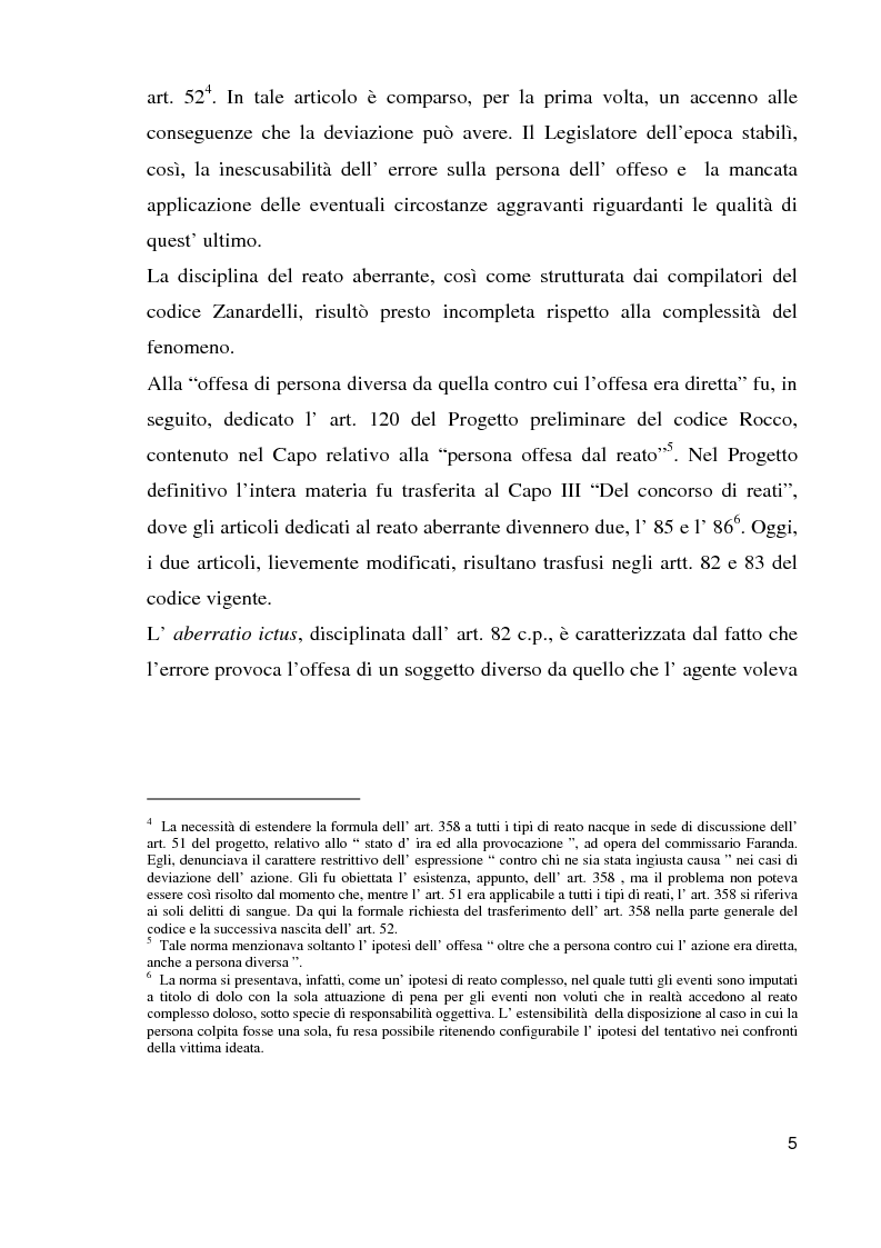 Anteprima della tesi: Il reato aberrante, Pagina 2