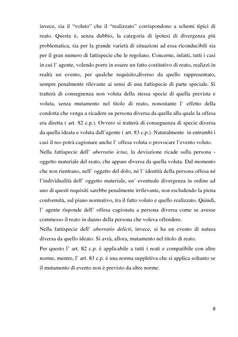Anteprima della tesi: Il reato aberrante, Pagina 5