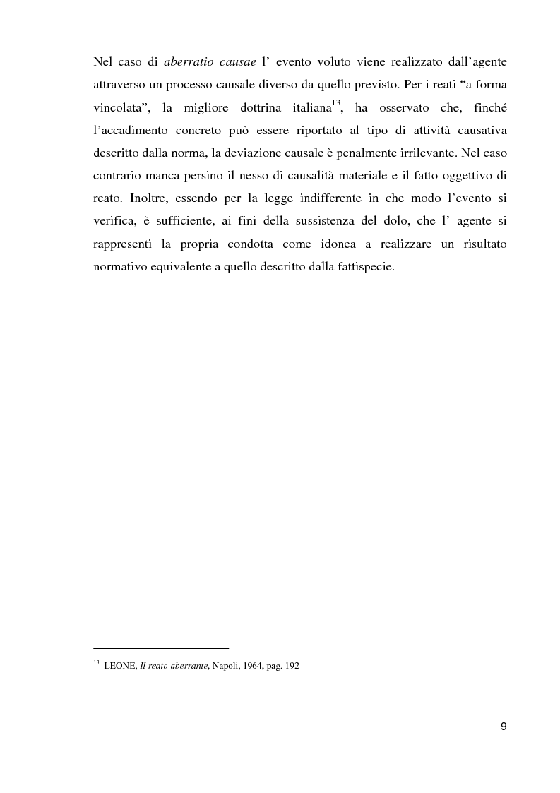 Anteprima della tesi: Il reato aberrante, Pagina 6
