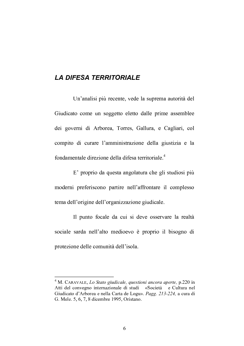 Anteprima della tesi: Istituzioni e amministrazione della giustizia nel Giudicato di Eleonora di Arborea secondo la Carta de Logu, Pagina 3