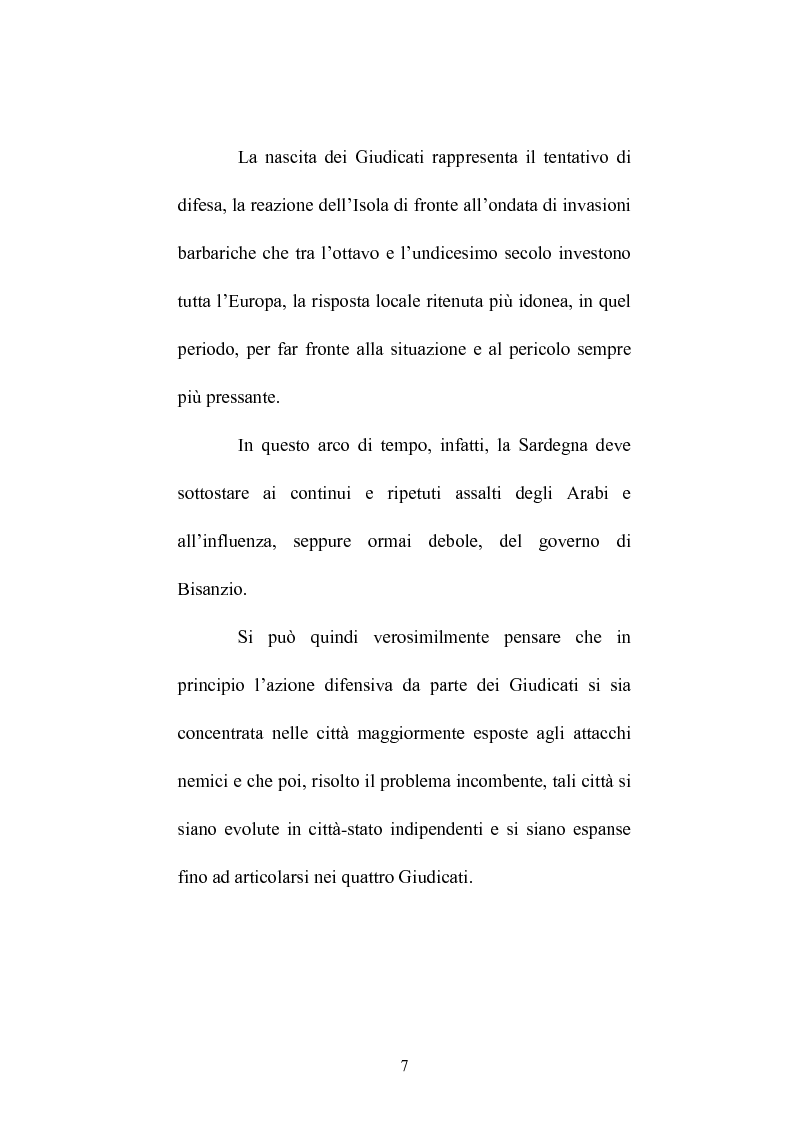 Anteprima della tesi: Istituzioni e amministrazione della giustizia nel Giudicato di Eleonora di Arborea secondo la Carta de Logu, Pagina 4