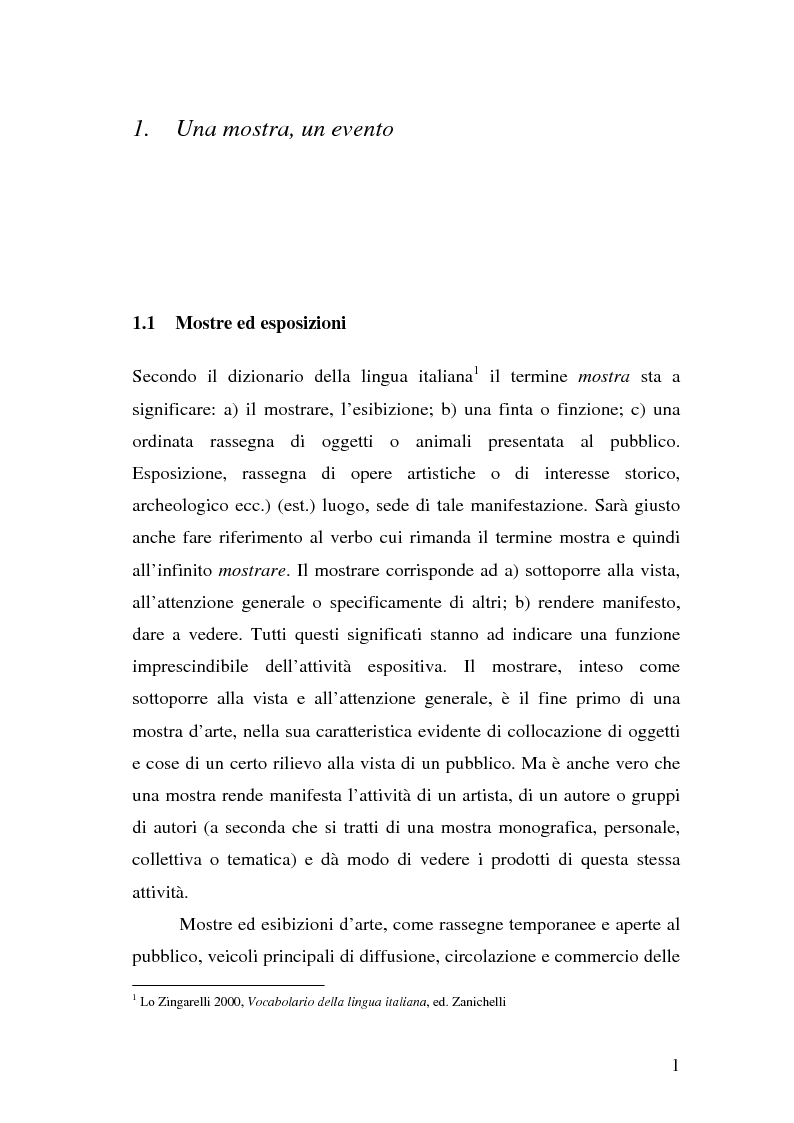 Anteprima della tesi: Comunicare una mostra: “Piero della Francesca e le corti italiane” Arezzo 22 Marzo - 31 luglio 2007, Pagina 9