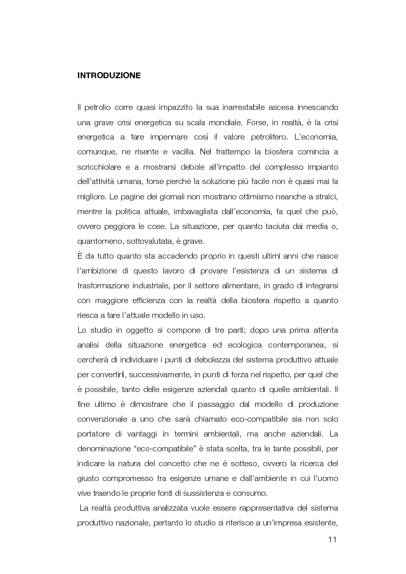 Anteprima della tesi: Modello di conversione di un'azienda di trasformazione alimentare convenzionale in eco-compatibile, Pagina 3