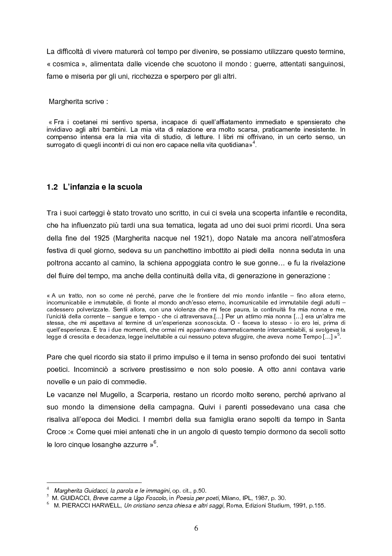 Anteprima della tesi: Speranza mistica e pessimismo esistenziale nell'opera di Margherita Guidacci, Pagina 5