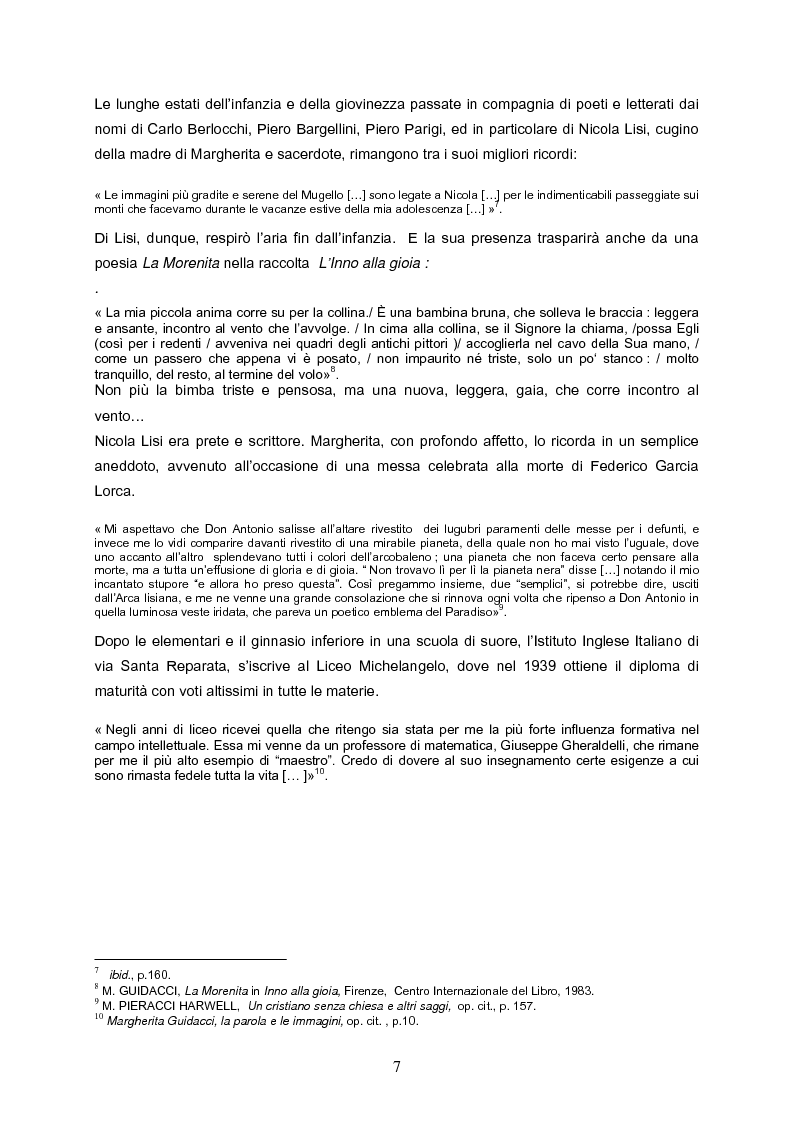 Anteprima della tesi: Speranza mistica e pessimismo esistenziale nell'opera di Margherita Guidacci, Pagina 6