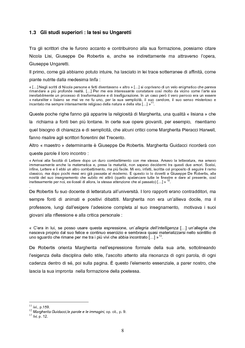 Anteprima della tesi: Speranza mistica e pessimismo esistenziale nell'opera di Margherita Guidacci, Pagina 7