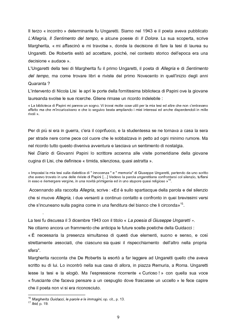 Anteprima della tesi: Speranza mistica e pessimismo esistenziale nell'opera di Margherita Guidacci, Pagina 8