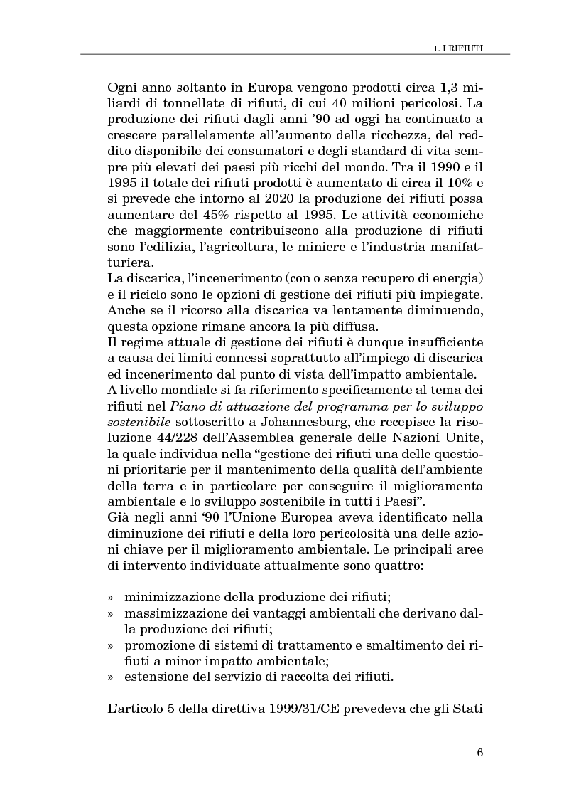 Anteprima della tesi: Il compostaggio, fase essenziale nel recupero agricolo dei rifiuti solidi, Pagina 6