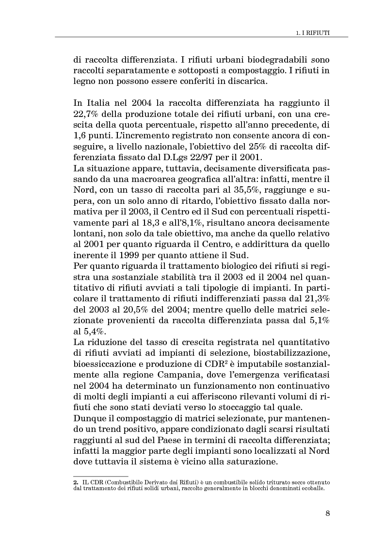 Anteprima della tesi: Il compostaggio, fase essenziale nel recupero agricolo dei rifiuti solidi, Pagina 8