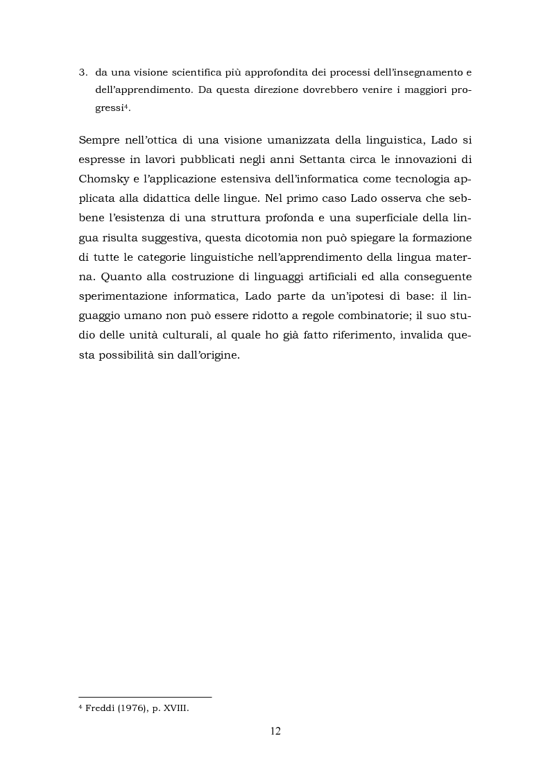Anteprima della tesi: Il metalinguaggio di Robert Lado, Pagina 12