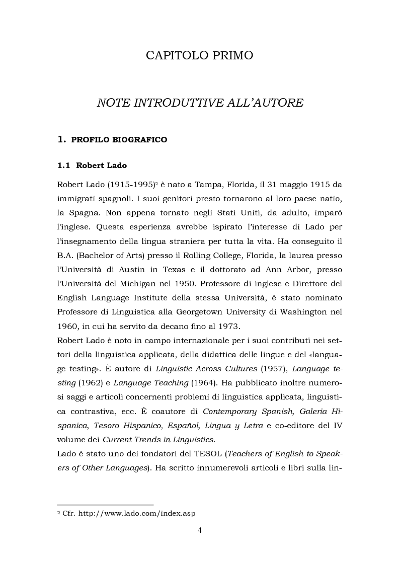Anteprima della tesi: Il metalinguaggio di Robert Lado, Pagina 4