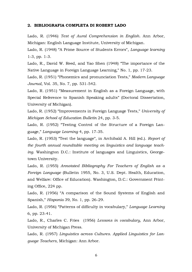 Anteprima della tesi: Il metalinguaggio di Robert Lado, Pagina 6