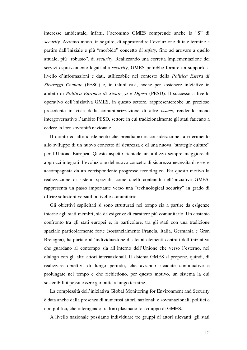 Anteprima della tesi: L'iniziativa Global Monitoring for Environment and Security (GMES), Pagina 10