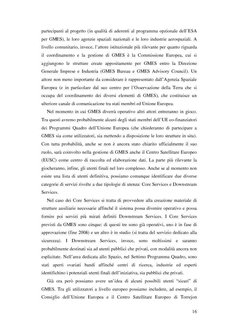 Anteprima della tesi: L'iniziativa Global Monitoring for Environment and Security (GMES), Pagina 11