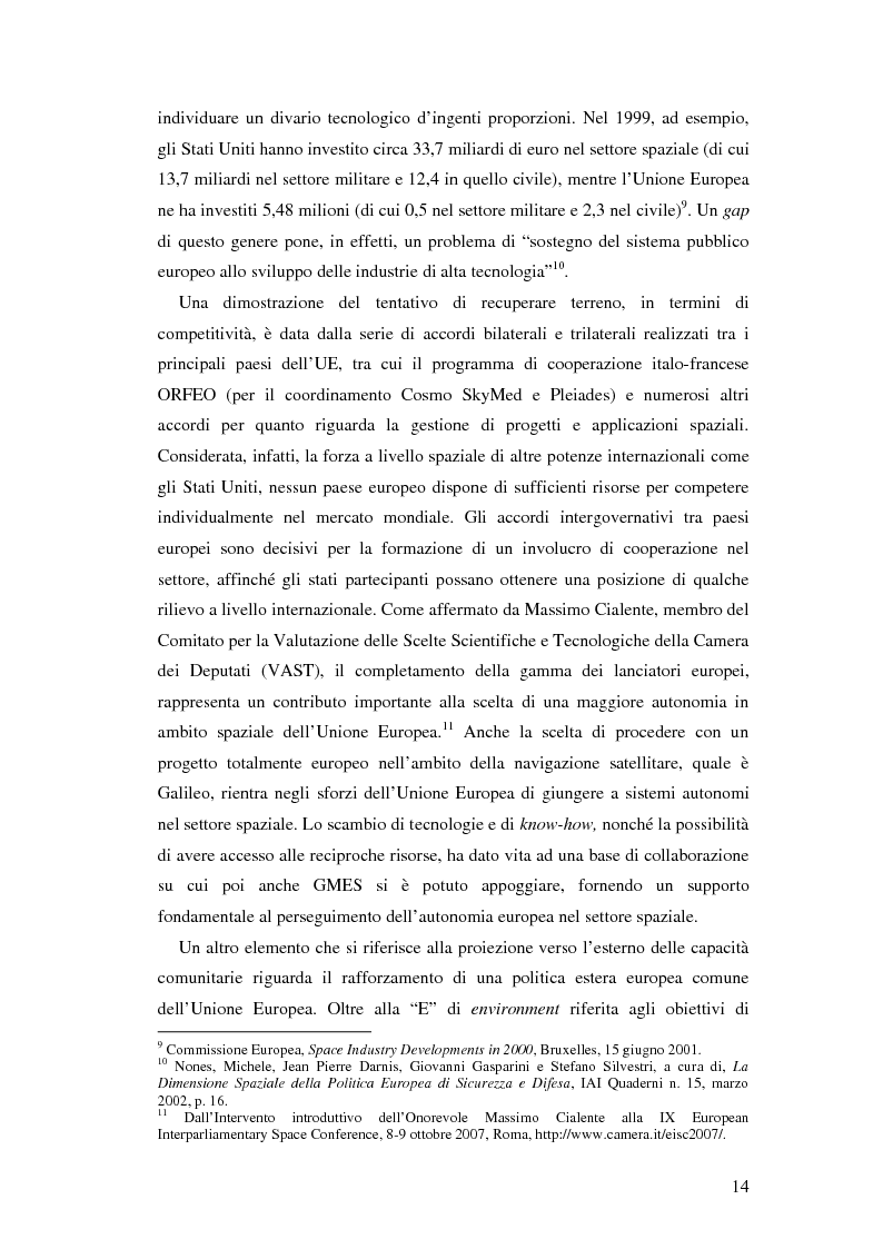 Anteprima della tesi: L'iniziativa Global Monitoring for Environment and Security (GMES), Pagina 9