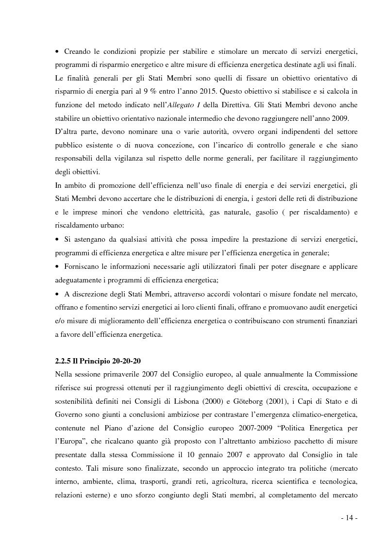 Anteprima della tesi: Analisi e valutazione delle tecnologie energetiche nell'ambito della pianificazione energetico-ambientale della Regione Lombardia. Il caso studio Kyoto Enti Locali., Pagina 11