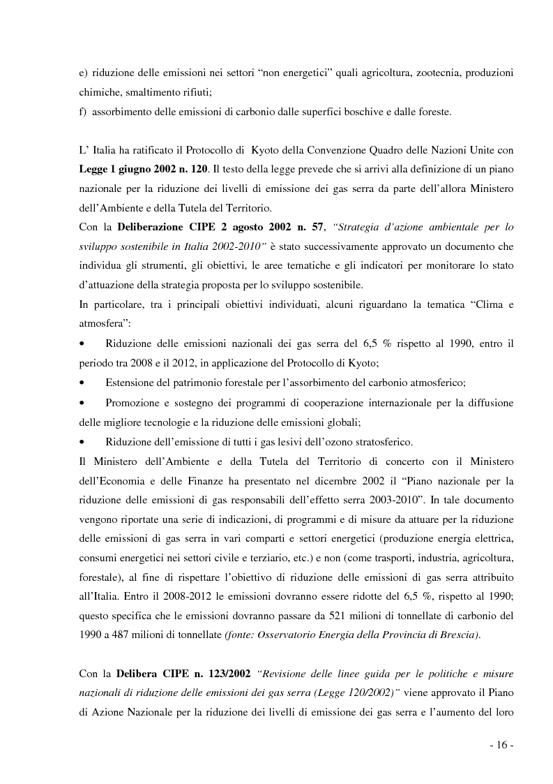 Anteprima della tesi: Analisi e valutazione delle tecnologie energetiche nell'ambito della pianificazione energetico-ambientale della Regione Lombardia. Il caso studio Kyoto Enti Locali., Pagina 13