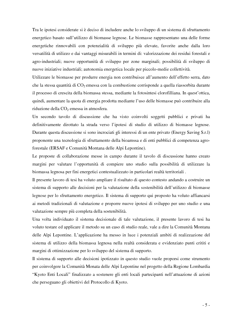 Anteprima della tesi: Analisi e valutazione delle tecnologie energetiche nell'ambito della pianificazione energetico-ambientale della Regione Lombardia. Il caso studio Kyoto Enti Locali., Pagina 2