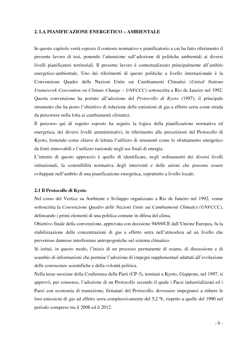 Anteprima della tesi: Analisi e valutazione delle tecnologie energetiche nell'ambito della pianificazione energetico-ambientale della Regione Lombardia. Il caso studio Kyoto Enti Locali., Pagina 3