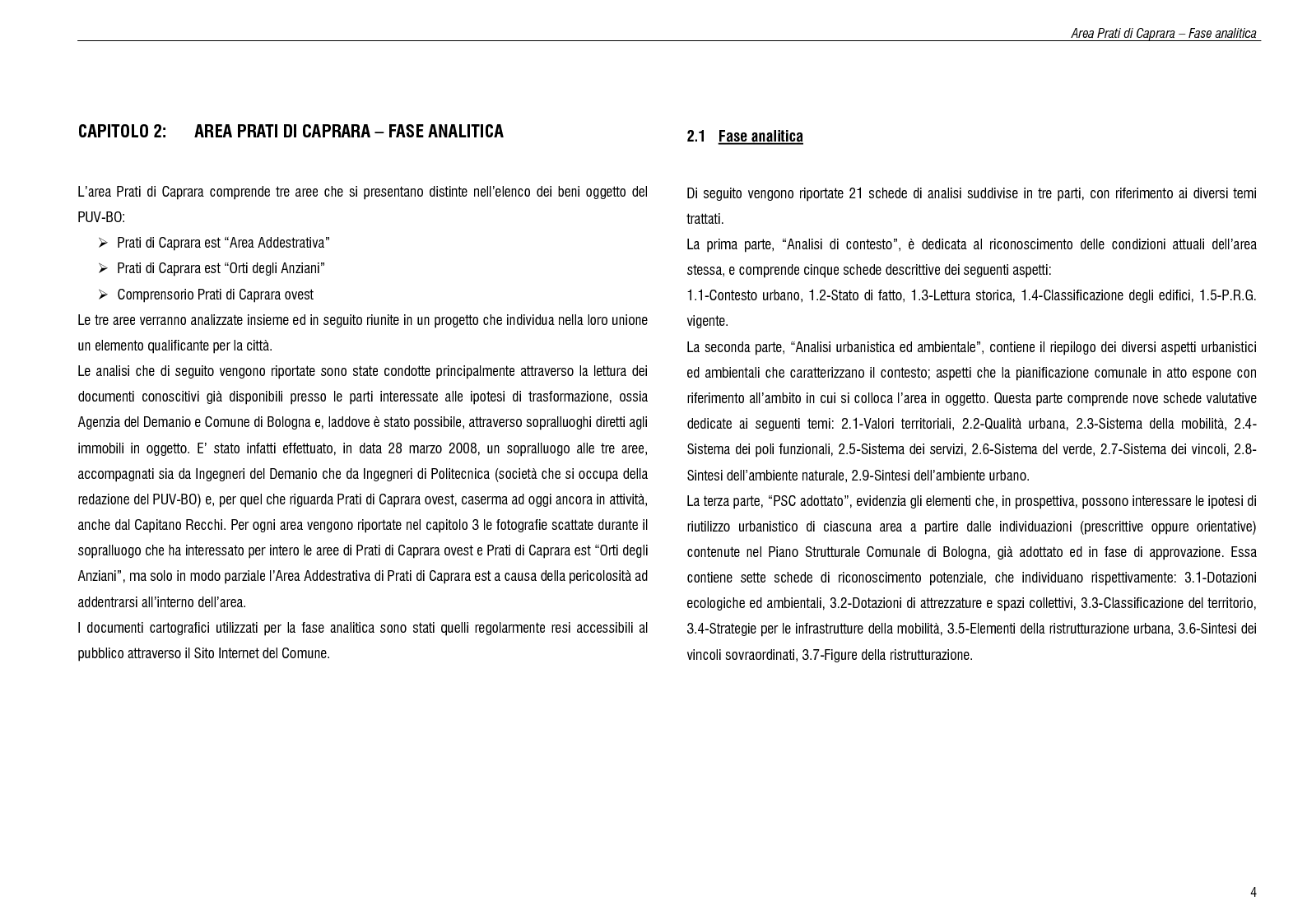 Anteprima della tesi: Progetto del parco urbano Maggiore-Caprara, Pagina 4
