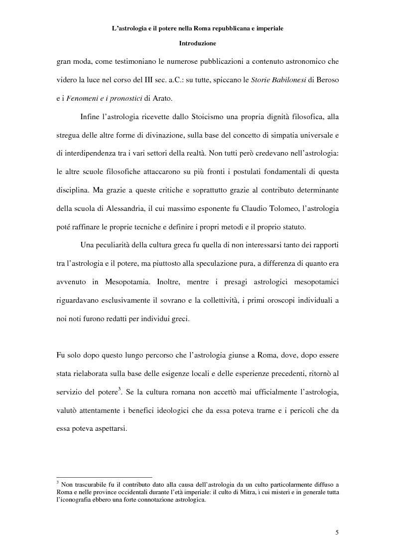 Anteprima della tesi: L’astrologia e il potere nella Roma repubblicana e imperiale, Pagina 3