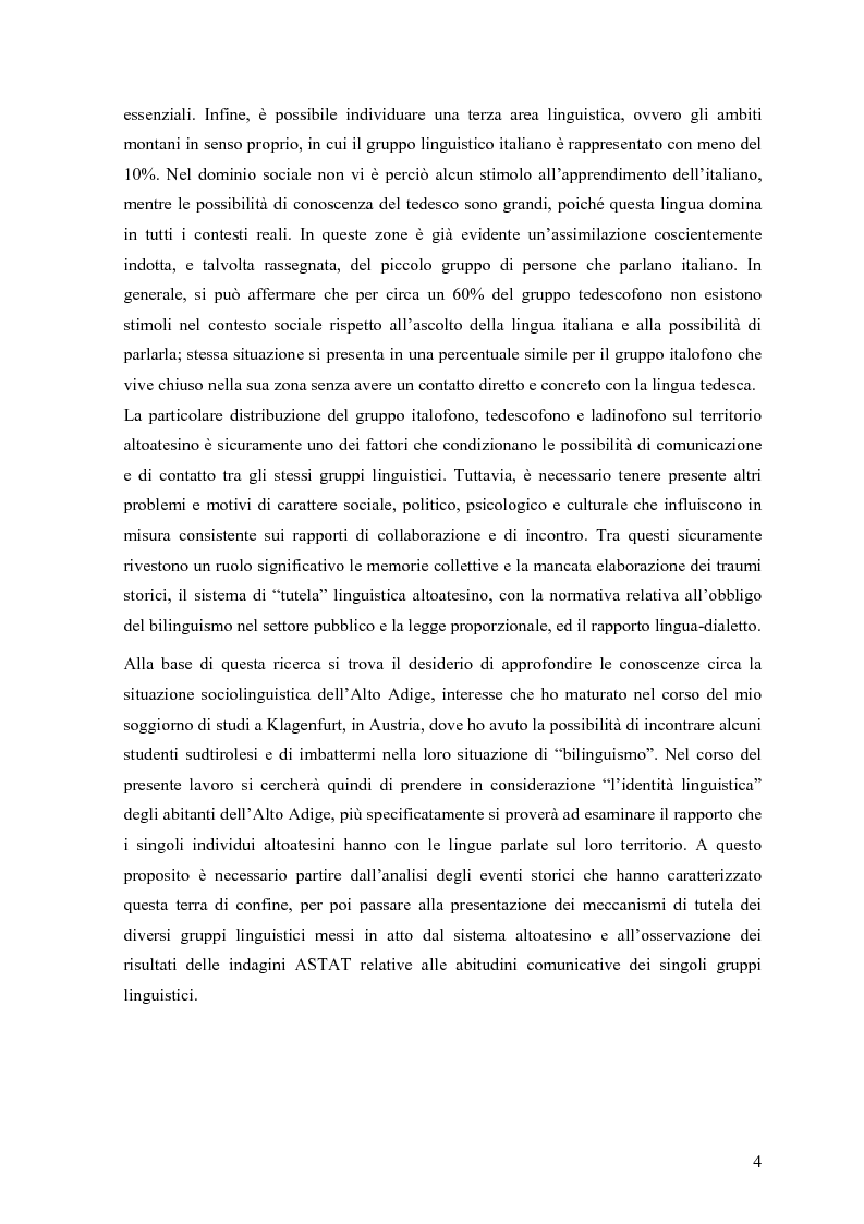 Anteprima della tesi: Lingua e identità. Il caso altoatesino., Pagina 3
