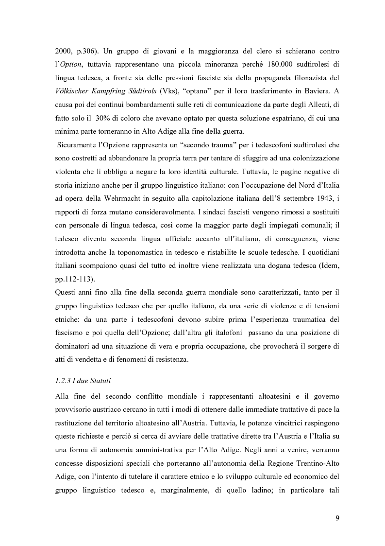 Anteprima della tesi: Lingua e identità. Il caso altoatesino., Pagina 8