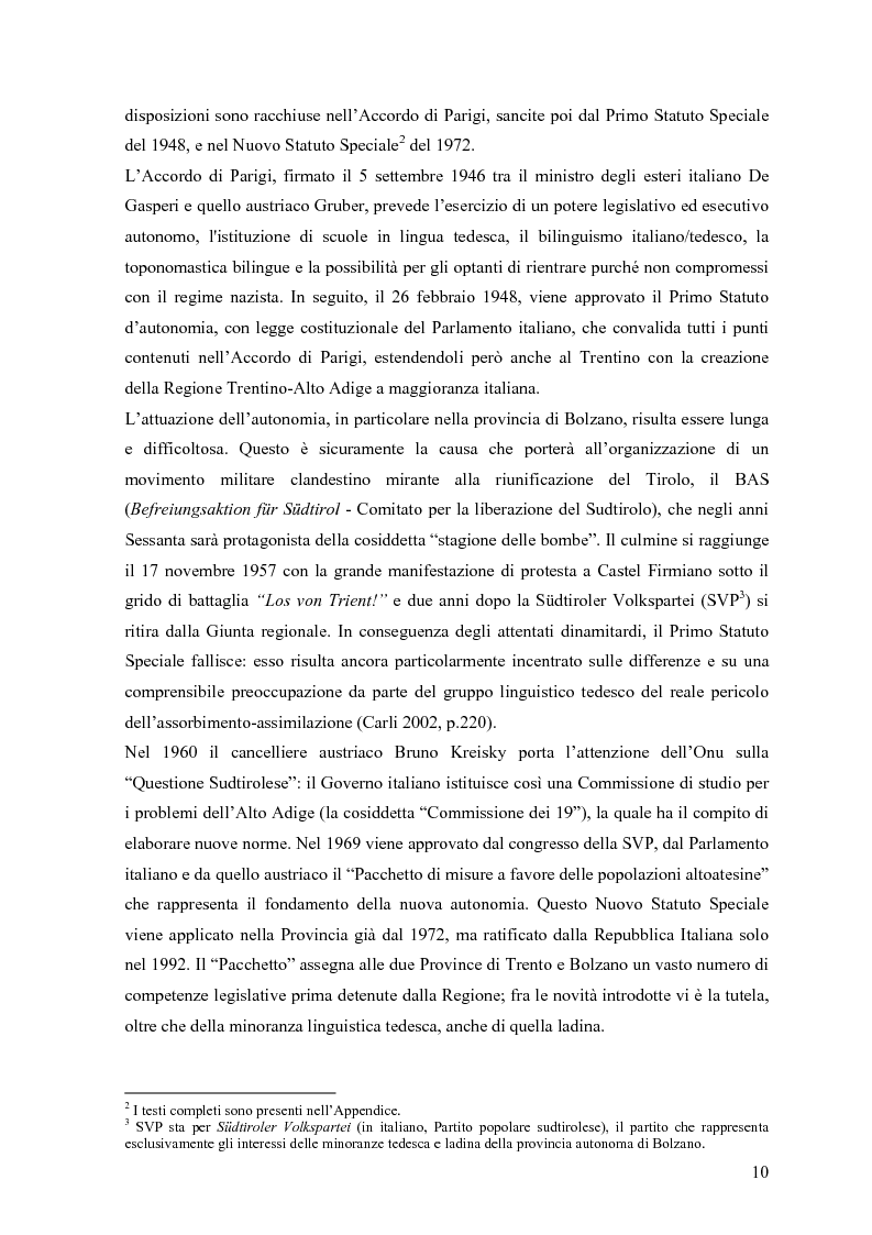 Anteprima della tesi: Lingua e identità. Il caso altoatesino., Pagina 9
